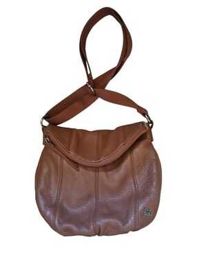 The Sak "Deena Flap" Brown Leather Crossbody Bag